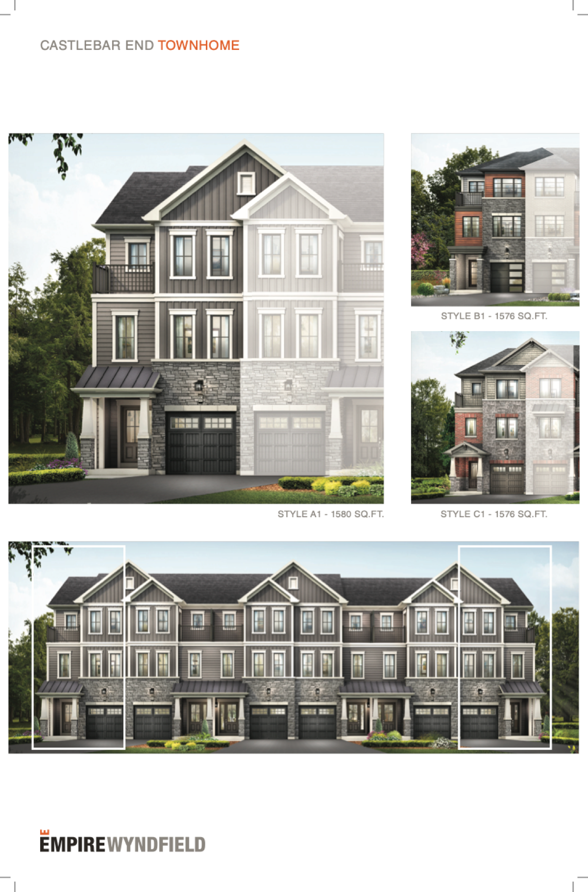 Castlebar End Townhome floor plan preview
