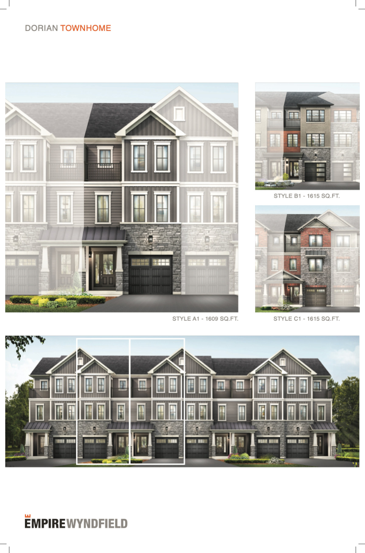 Dorian Townhome floor plan preview