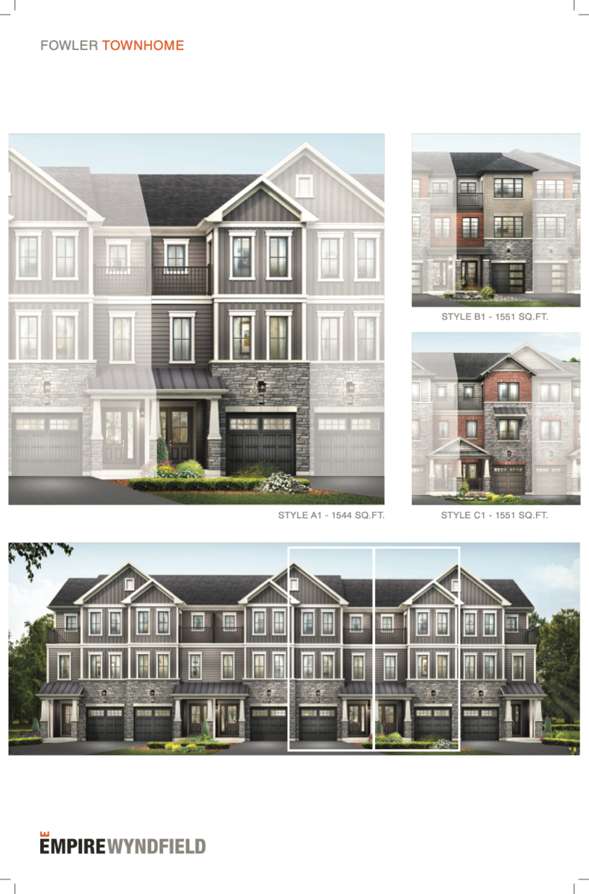 Fowler Townhome floor plan preview