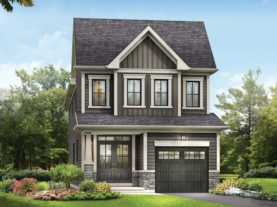 Empire Wyndfield home rendering — traditional elevation